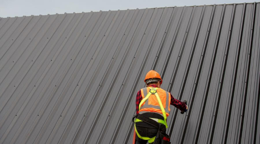 Professional metal roof installation in Wyoming